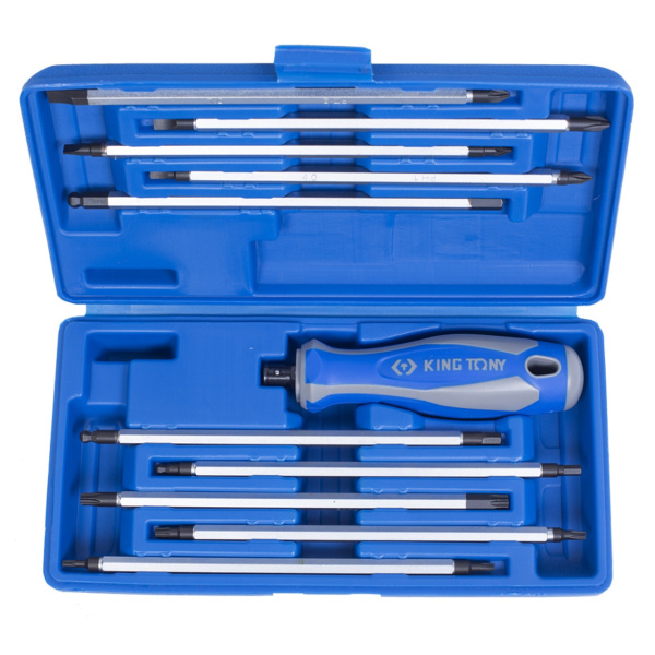 Набор отвертка со сменными вставками (битами), 11 предметов KING TONY 32518MR01