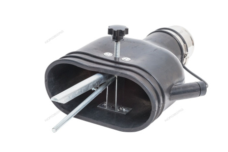 Насадка резиновая овальная с внутренним фиксатором на шланг D=75 мм NORDBERG AN075DP