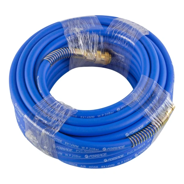 Шланг резиновый воздушный армированный с фитингами 8мм x 14мм x 15м