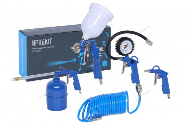 Набор пневмоинструментов NORDBERG NP06KIT (5 предметов)