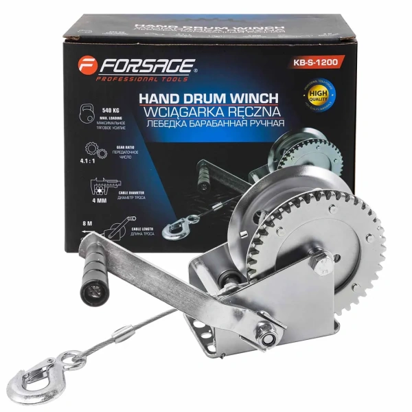 Лебедка барабанная ручная г/п 540кг Лебедка барабанная ручная г/п 540кг