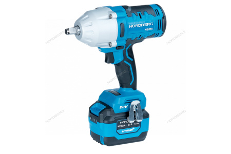 Гайковерт аккумуляторный NORDBERG NE810K ( 1/2", 20В, 1000Нм)