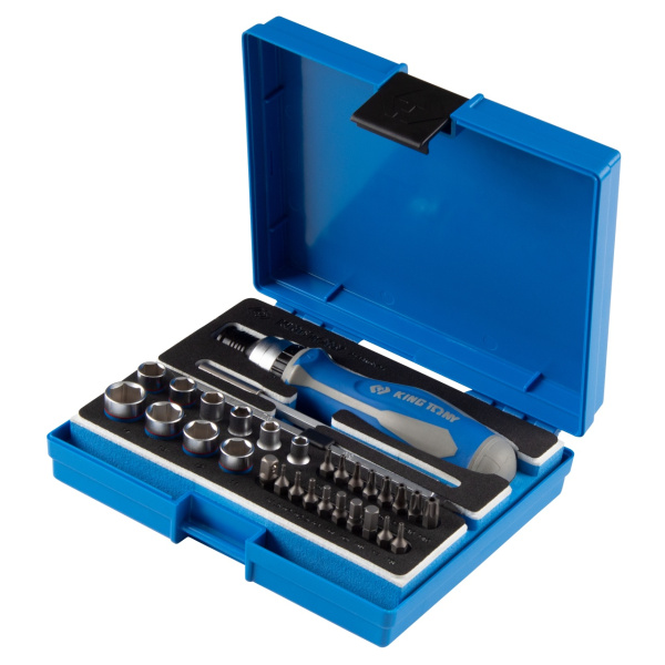 Набор вставок (бит) KING TONY 2539MRV04 (1/4", PH, PZ, Hex, Torx, Slotted, 39 предметов)
