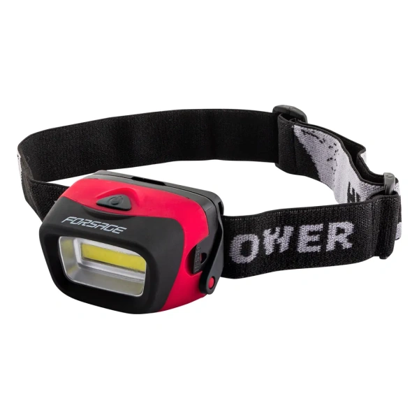 Фонарь светодиодный налобный в комплекте с батарейками (3 световых режима, CUB, 3xAAA), в блистере