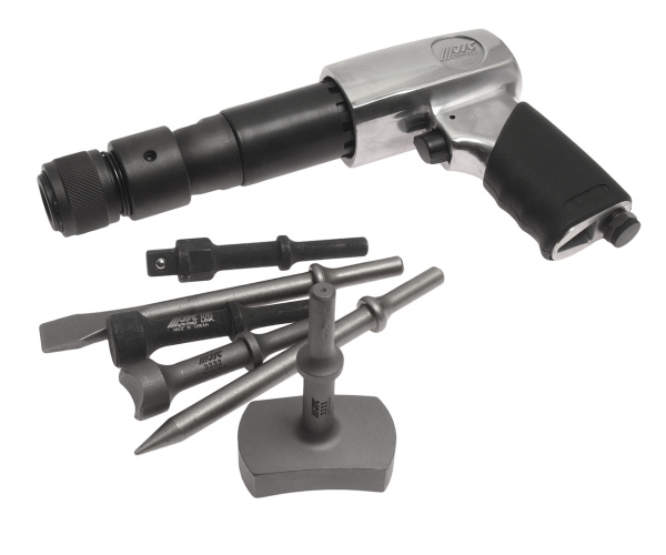 Молоток пневматический с набором зубил JTC 3310K (2100 уд/мин., 8 предметов)