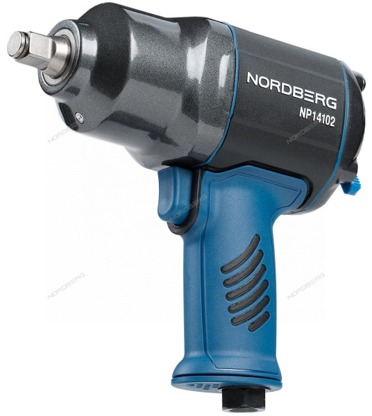 Пневмогайковерт ударный NORDBERG NP14102, 1/2", 1300Нм, переключение одной рукой