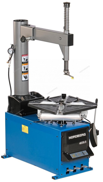 Станок шиномонтажный полуавтомат односкоростной зажимы 13-26" 220 В синий/серый NORDBERG 4639,5 220