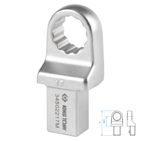 Насадка накидная серии FIT KING TONY 34502217M (17 мм, 14х18 мм)