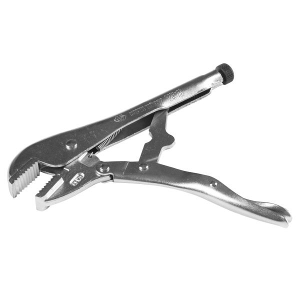 Зажим с фиксатором с прямыми губками KING TONY 6031-10N (254 мм)