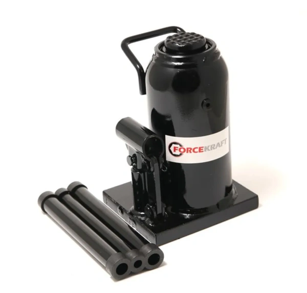 Домкрат бутылочный 20т с клапаном (h min 220мм,h max 420мм)