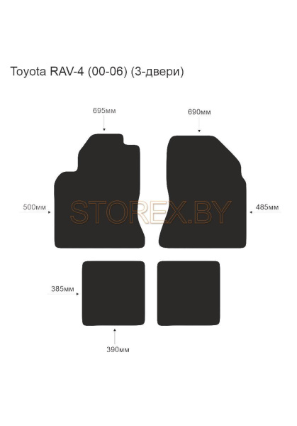 Toyota RAV-4 (00-06) (3-двери) copy