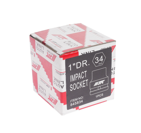 Головка торцевая ударная JTC 845834 (1", 34 мм, L=62 мм)