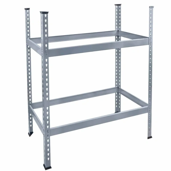 Стеллаж металлический для хранения шин (вместимость колес 8шт, размеры в собр. виде 990х400х1000мм, толщина металла 2мм)