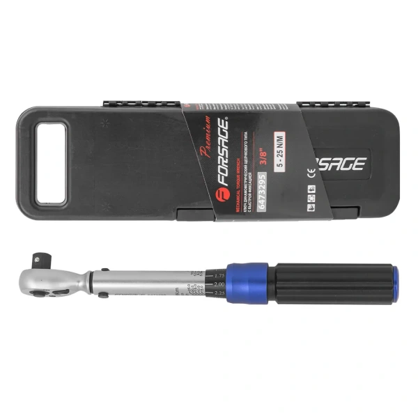 Ключ динамометрический щелчкового типа с быстрой фиксацией 5-25Нм, 3/8''