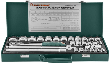 Набор головок торцевых S04H4728S, 1/2"DR, 8-34 мм, 28 предметов