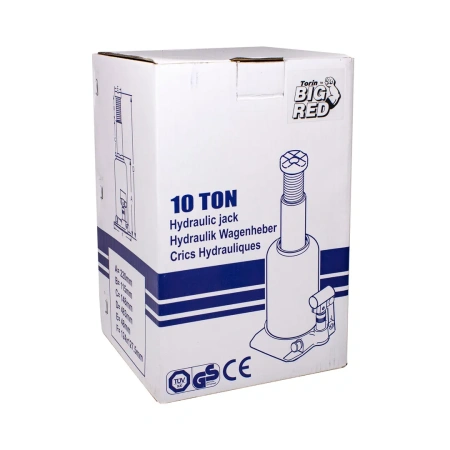 Домкрат бутылочный 10т профи (h min 220мм, h max 483мм)