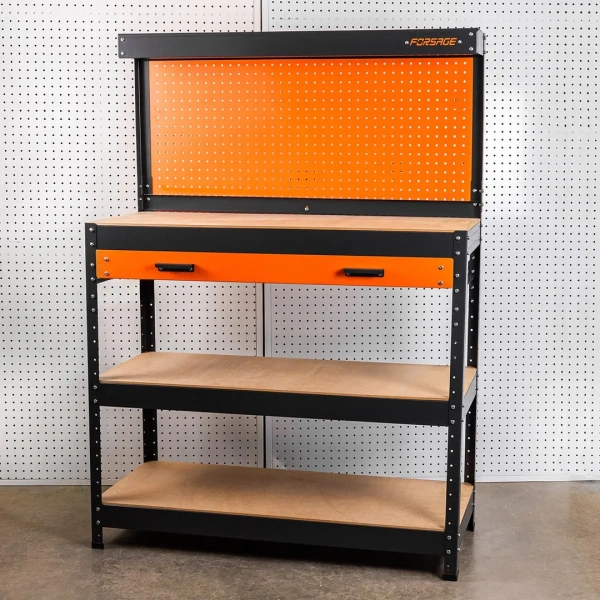 Верстак металлический 1000х400х1400мм с одной выдвижной полкой ,пр-во Беларусь