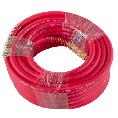 Шланг резиновый воздушный армированный с фитингами 8мм x 14мм x 15м