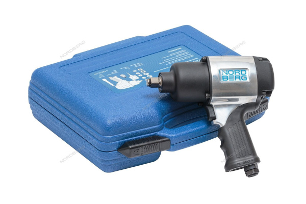 Пневмогайковерт в кейсе с головками 1/2" NORDBERG IT250KIT