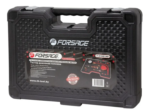 Тестер давления топлива 0-140 psi,0-10 bar,в кейсе''Premium''