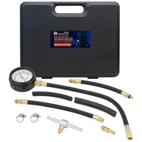 Манометр для измерения давления топлива в комплекте с переходниками