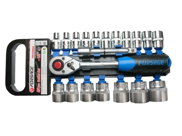 Набор инструментов 20пр.1/2''(6-гр.)(8-32мм),в пластиковом держателе