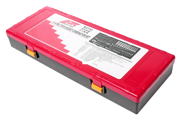 Набор головок торцевых 6-ти гранных JTC K2732 (1/4", 73 предмета в кейсе)