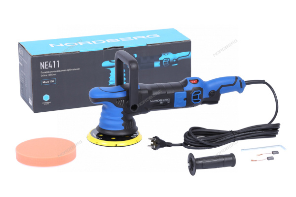 Полировальная машинка орбитальная NORDBERG NE411-150 (диск 150 мм, 2000-4800 об/мин)