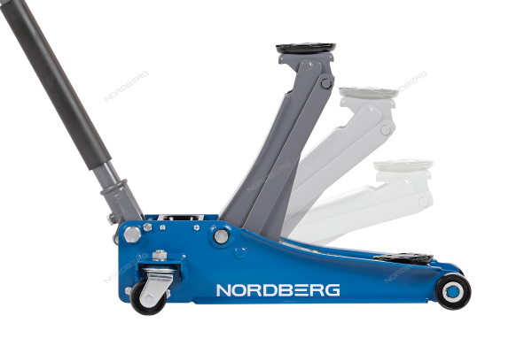 Домкрат подкатной NORDBERG N32025E (2,5 т, с резиновой насадкой)