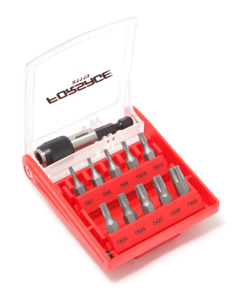 Набор бит-торкс с битодержателем 11пр. (T 7,8,9,10,15,20,25,27,30,40-25мм)