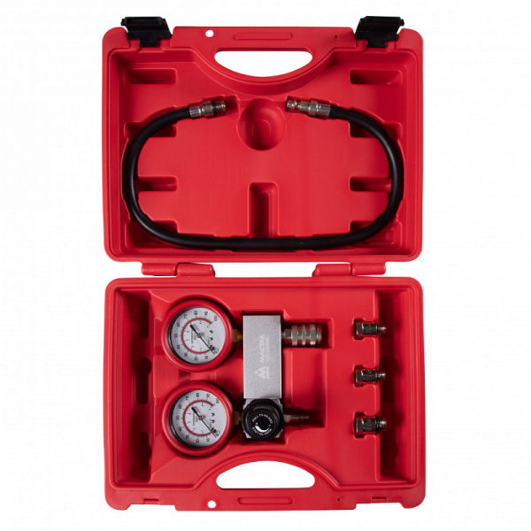 Манометры для проверки ЦПГ бензиновых двигателей МАСТАК 120-60006C, кейс, 6 предметов