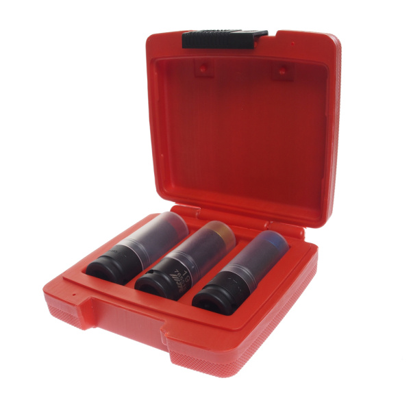 Набор головок ударных для литых дисков JTC 7655 (17-19-21 мм, L=85 мм, 3 предмета в кейсе)