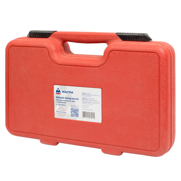 Набор для развальцовки трубок с гидравлическим поршнем, кейс, 30 предметов МАСТАК 102-10031C