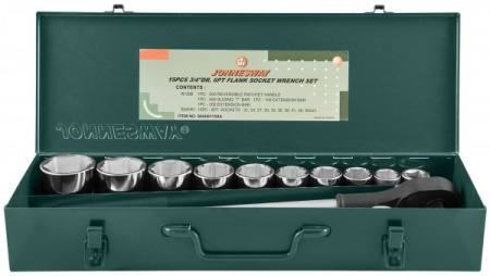 Набор головок торцевых S04H6315SA (S04H6115SA), 3/4"DR, 22-50 мм, 15 предметов