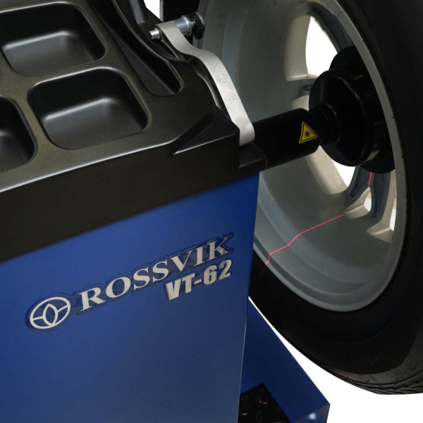 Станок балансировочный ROSSVIK VT-62 NEW_5005 (220 В, автостоп, LASER, LED, RAL5005 синий)