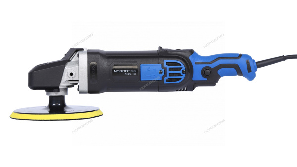 Полировальная машинка NORDBERG NE414-180 (диск 180 мм, 600-3000 об/мин, 1500 Вт)