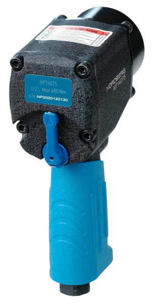 Пневмогайковерт ударный 1/2", 680Нм, укороченный NORDBERG NP14075