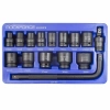 Набор головок ударных, 15пр. 1/2''6гр.(10,12,13,14,15,17,19,21,22,24,27,30,32мм.вороток Г-образный),в ложементе