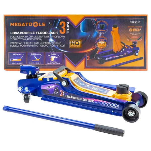 Домкрат подкатной гидравлический 3т