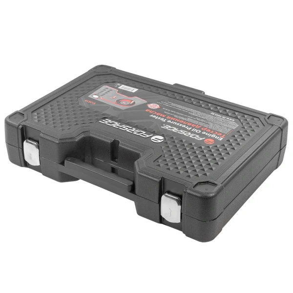 Тестер давления масла в комплекте с резьбовыми переходниками 0-10бар 12пр, в кейсе ''Premium''