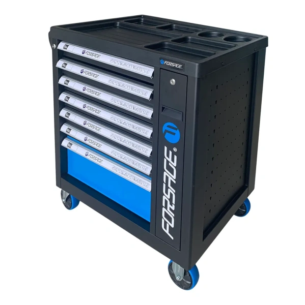 Тележка инструментальная 7-и полочная с набором инструментов 274пр и дополнительной боковой секцией 810х480х850мм