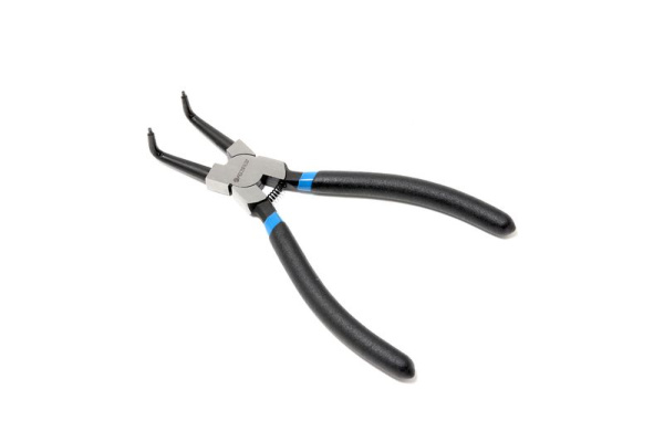 Съемник стопорных колец гнутый на сжим (90°,L-330мм), в блистере