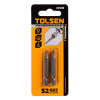 Набор вставок (бит) торцевых 1/4" Square, №3, 50 мм 2 предмета TOLSEN TT20340