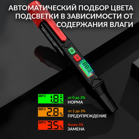 Портативный электронный тестер тормозной жидкости iCartool IC-BF911 (DOT3, DOT4, DOT5.1)