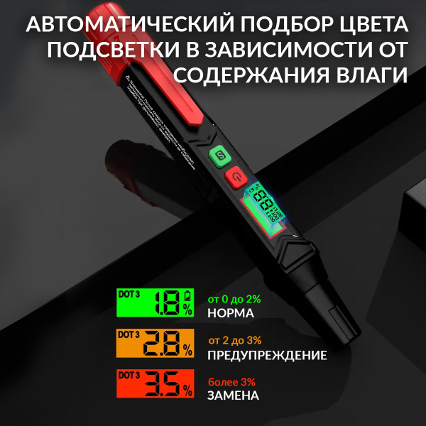 Портативный электронный тестер тормозной жидкости iCartool IC-BF911 (DOT3, DOT4, DOT5.1)