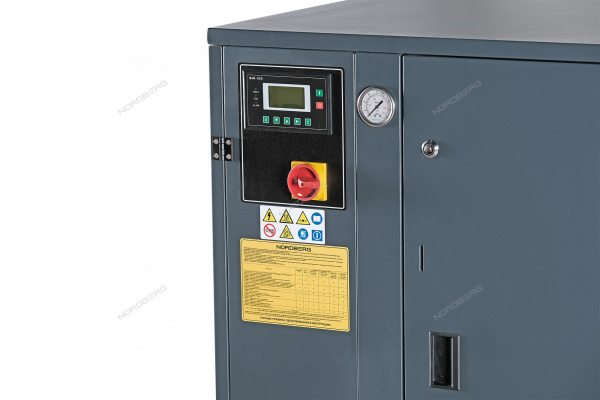 Компрессор винтовой, 15кВт, 10Бар, 2100л/мин, ресивер 500л, осушитель NORDBERG NCS500/2100-10D