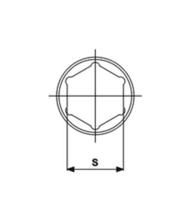 Головка торцевая ударная JTC 443829 (1/2", 29 мм, L=42 мм)