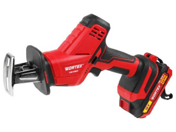 Аккум. сабельная пила WORTEX CSR 1018 E в чем. ALL1 XLT SET 18В, 1 акк., 2 Ач, дер. 100 мм