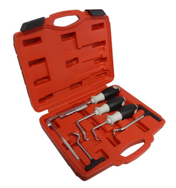 Набор крючков для демонтажа уплотнительных колец и сальников 6пр., в кейсе