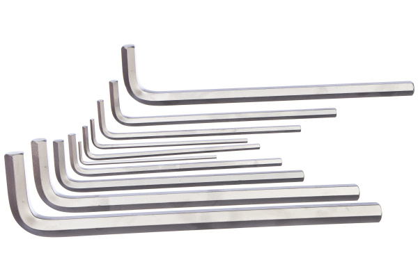 Набор Г-образных шестигранников 3-17 мм, кейс, 10 предметов KING TONY 20210MR